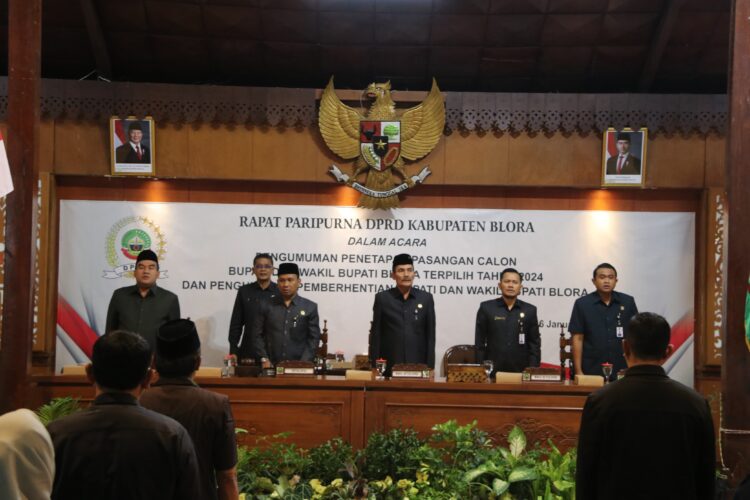 Pengumuman Resmi DPRD Blora, Bupati dan Wakil Bupati Blora Terpilih 2024