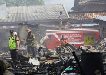 Pasar Induk Cepu Hangus Terbakar