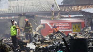 Pasar Induk Cepu Hangus Terbakar