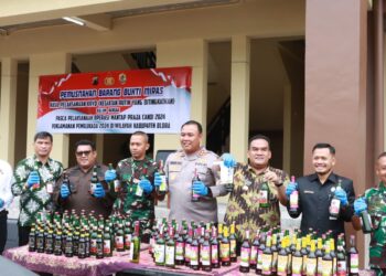Tutup Tahun 2024, Polres Blora Sukses Ungkap 117 Kasus Kriminal, 1.016 Botol Miras Disita dan Dimusnahkan