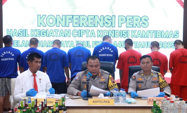 Polres Blora Ungkap Sejumlah Kasus dalam Operasi Cipta Kondisi Jelang Idul Fitri 1446 H