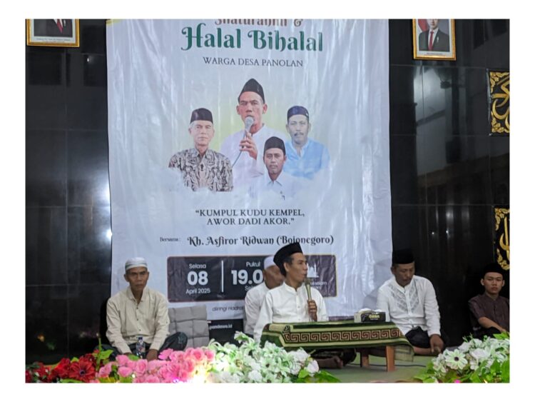 Halal Bihalal Warga Panolan, Rajut Kasih Sayang dan Perkuat Syiar Islam