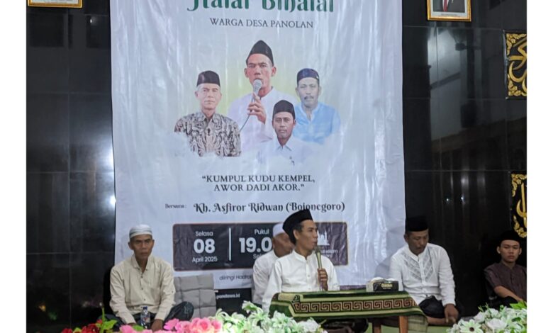 Halal Bihalal Warga Panolan, Rajut Kasih Sayang dan Perkuat Syiar Islam