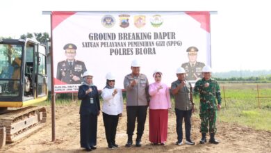 Polres Blora Gelar Peletakan Batu Pertama Dapur SPPG, Dukung Penuh Program MBG
