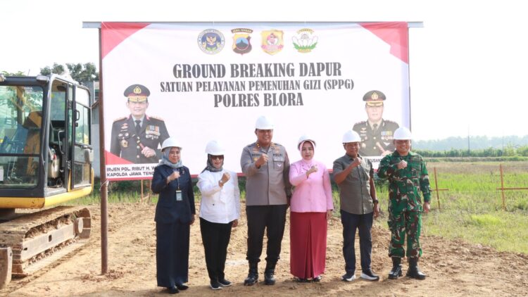 Polres Blora Gelar Peletakan Batu Pertama Dapur SPPG, Dukung Penuh Program MBG