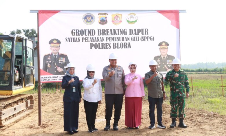 Polres Blora Gelar Peletakan Batu Pertama Dapur SPPG, Dukung Penuh Program MBG
