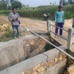 Belum Genap Satu Bulan Proyek Senilai Rp640juta di Desa Tinapan Alami Kerusakan