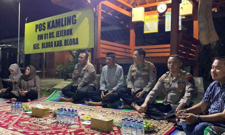 Guyub Rukun dan Aman Melalui Pos Ronda Kapolres Ajak Warga Blora Aktifkan Poskamling