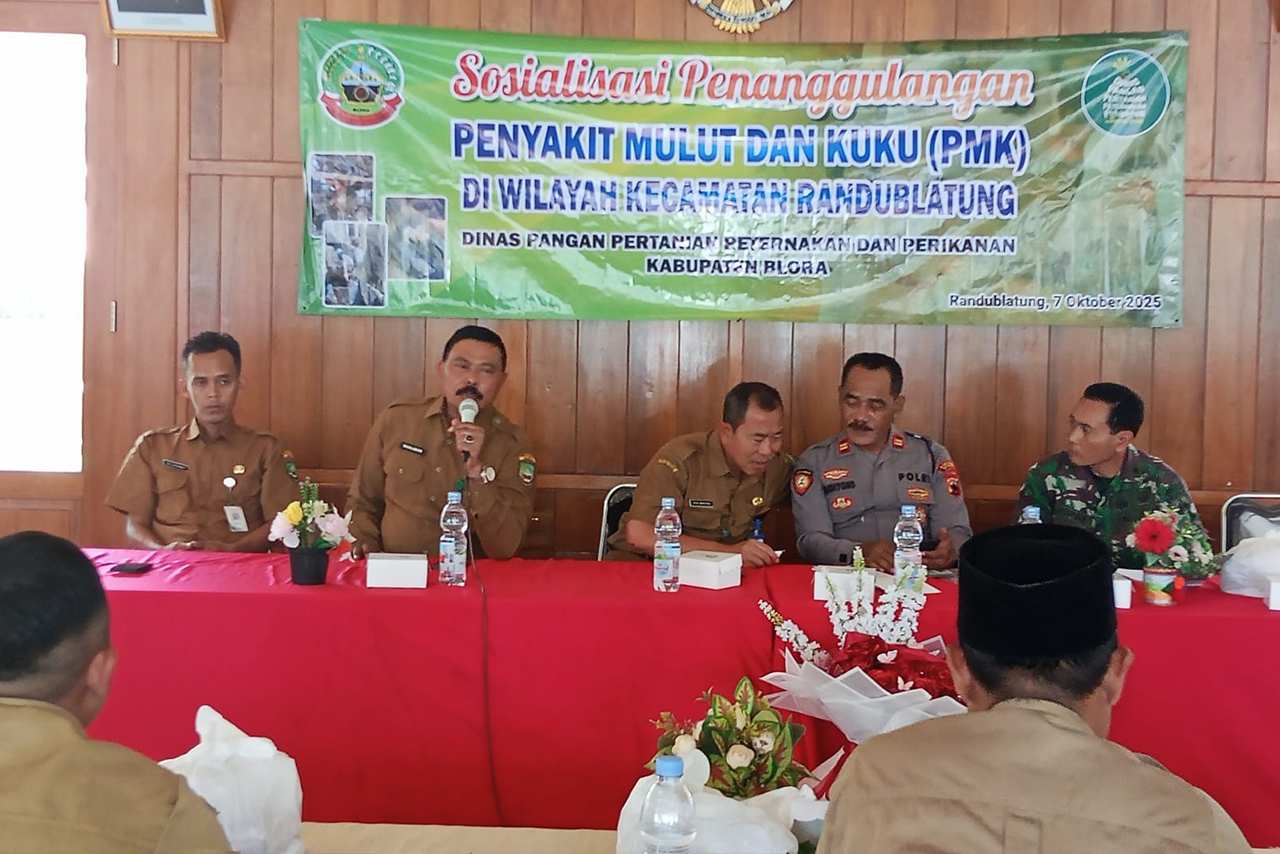 Cegah Kasus PMK Meningkat DP4 Blora Beri Petunjuk Penanggulangan Dini