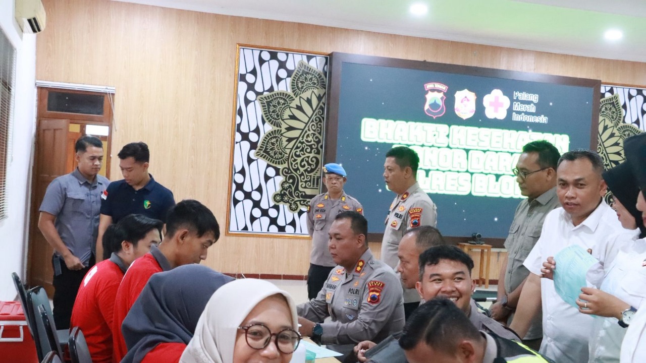Hari PMI 2025 Polres Blora Sumbang 100 Kantong Darah Personel 2
