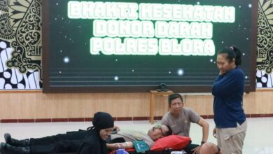 Hari PMI 2025 Polres Blora Sumbang 100 Kantong Darah Personel