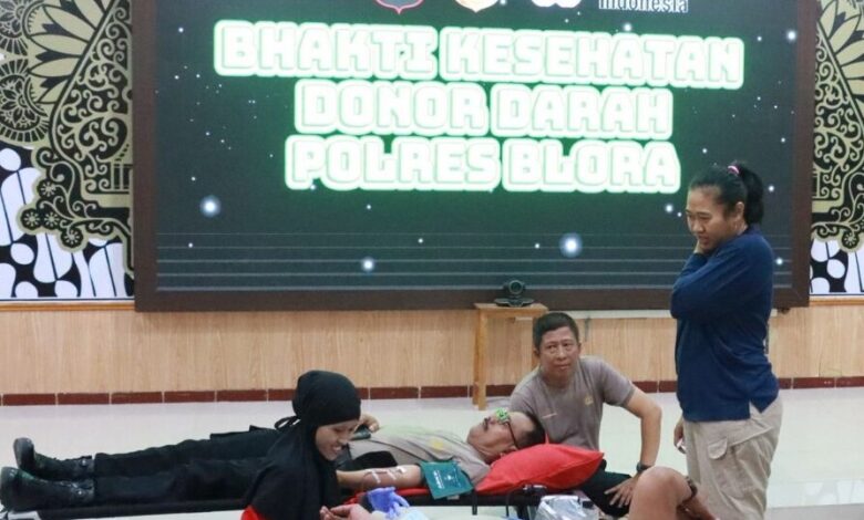 Hari PMI 2025 Polres Blora Sumbang 100 Kantong Darah Personel