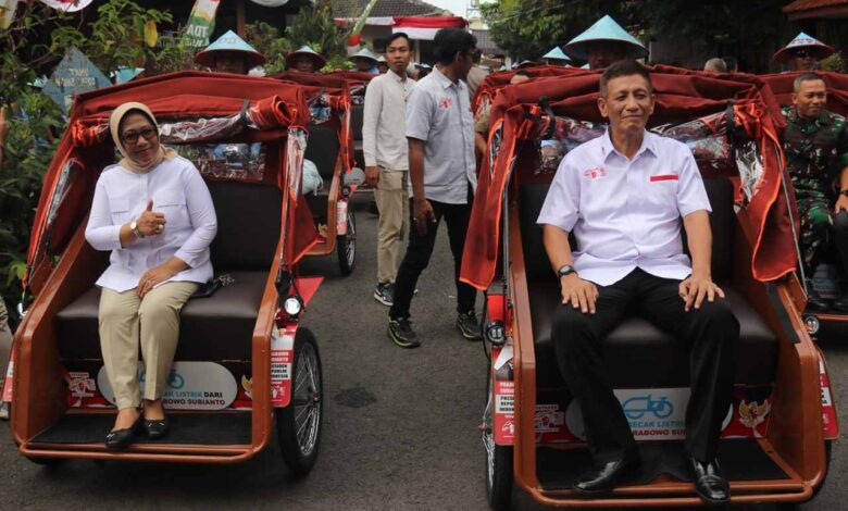 Bentor dan Becak Kayuh di Blora Diganti Becak Listrik