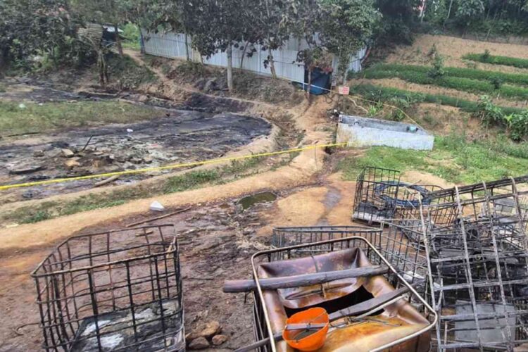 Polres Blora Buka Suara Kebakaran Sumur Minyak di Gandu