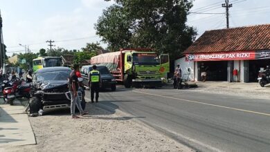 Kecelakaan Beruntun di Jalur Blora-Cepu, 2 Orang Patah Tulang