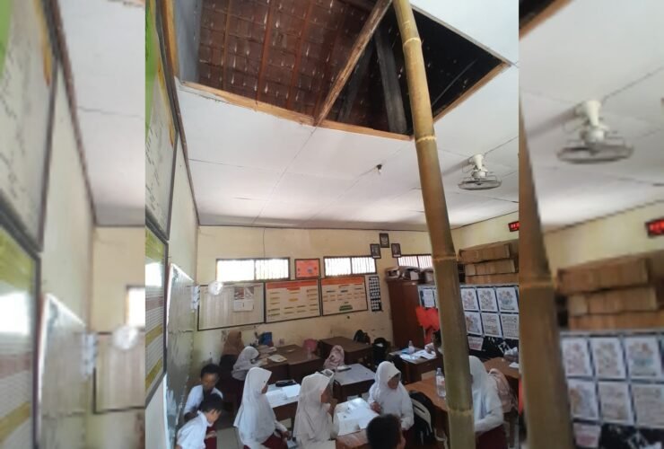 Puluhan Tahun Tak Tersentuh Bangunan dan Atap Disangga Bambu, SDN 1 Tanjung Butuh Pembangunan